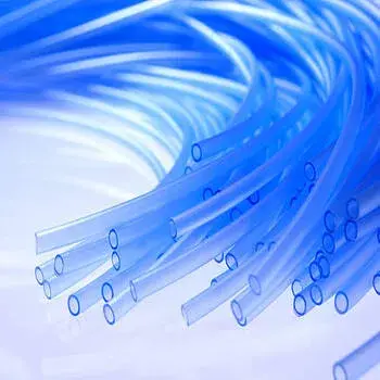 Blue Clear Plastic Tube